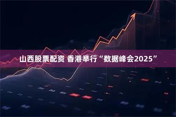山西股票配资 香港举行“数据峰会2025”